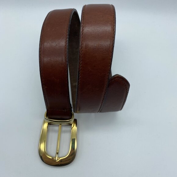 Unbranded Brown Genuine Leather Belt 5163 Women's Size M - Picture 3 of 12